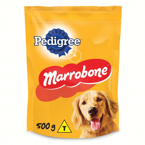 Petisco para Cães Adultos Recheio Carne Pedigree Marrobone Pouch 500g