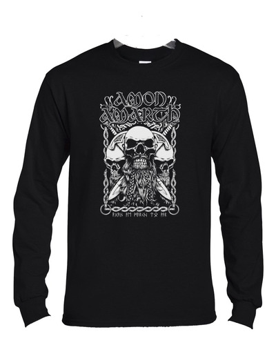 Polera Ml Amon Amarth Skull Metal Abominatron