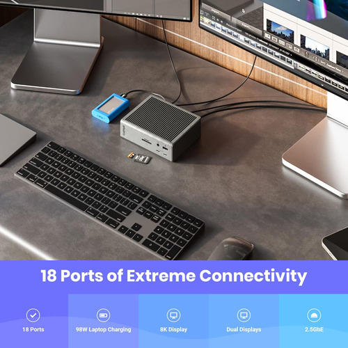 Caldigit Ts4 Thunderbolt 4 Dock - 18 Puertos, Carga De 98