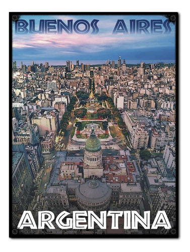 #1465 - Cuadro Vintage 30 X 40 Buenos Aires Argentina Poster