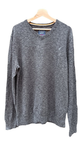 Sweater Hombre Liso Gris Oscurol American  Eagle  