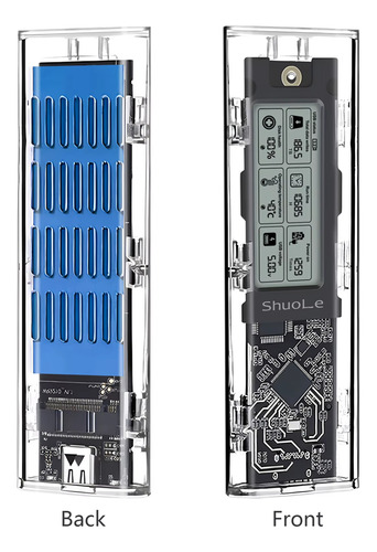Carcasa Para Ssd M.2 Ngff Y Nvme, Externo, Usb 3.2, Tipo-c