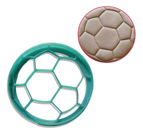 Pelota Futbol Cortante Fondant Masa Cookie Molde