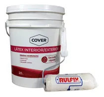Comprar Pintura Latex 20 Lts Int \u002F Ext Blanco + Rodillo Lana 22cm