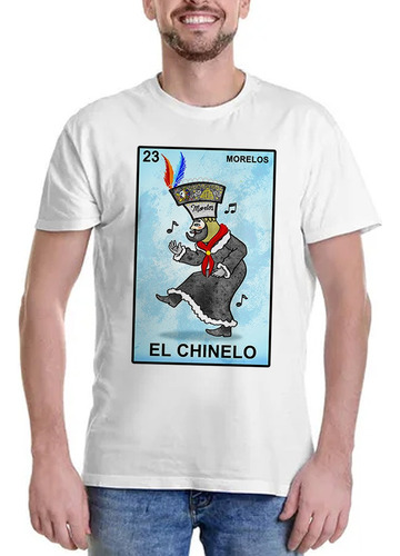 Playera Chinelo Loteria Morelos Cuernavaca Tepoztlan