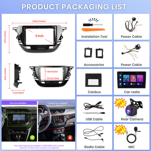 Radio De Coche Android De 9 Pulgadas Para Opel Corsa 2020-20