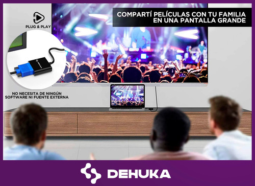 Adaptador Hdmi Vga Conversor Hdmi A Vga Convertidor 1080p
