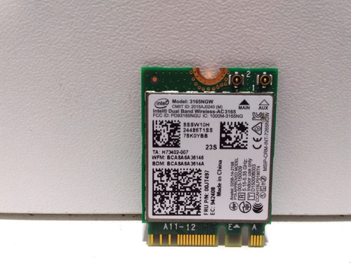  Wifi + Bluetooth Lenovo 320 14iap-3165ngw N/p:n00jt497  