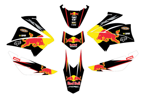 Calcomanias Stickers Honda Xr 150 Rojo