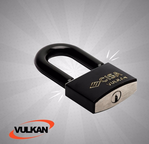 Imagen 6 de 6 de Candado Para Moto Cisa Vulkan De Arco 3 Llaves Seguridad M6