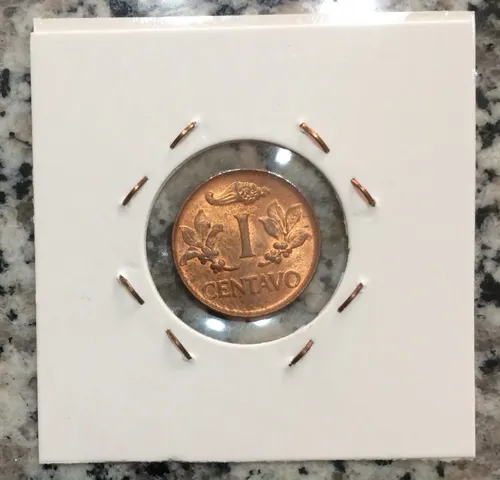 Moneda Colombia 1969 1 Centavo 9 Remarcado Error (Usado)
