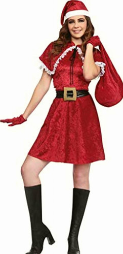 Rev Miss Claus, Disfraz De Santa Para Mujer, Traje De