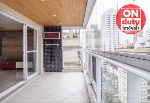 Imagem 16 de 30 de Maravilhoso Apartamento Com 4 Dormitórios, 2 Suítes À Venda, 207 M² Por R$ 1.800.000 - Gonzaga - Santos/sp - Ap7868