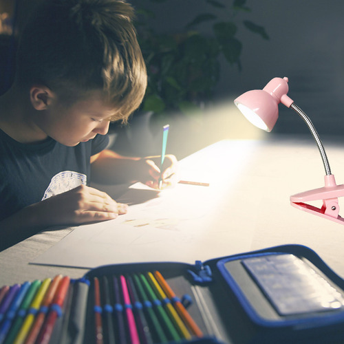 Lámpara Led Pequeña Con Miniclip Para Mesita De Noche