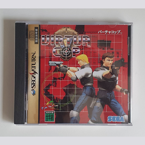 Virtua Cop + Virtua Gun Para Sega Saturn Original Japonês (Usado)