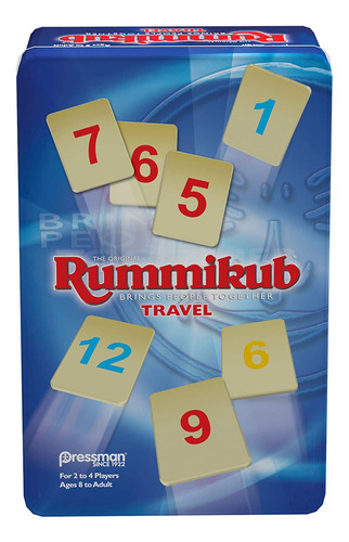 Rummikub En Lata De Viaje - Juego Original De Fichas De Pres