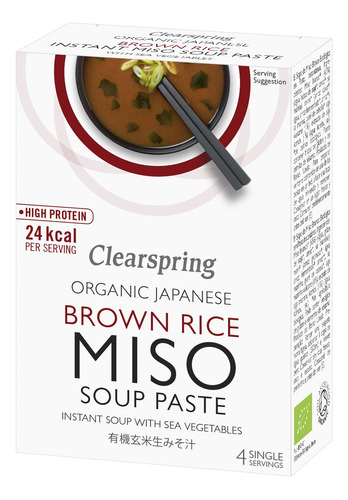 Clearspring Pasta De Sopa Instantanea De Miso, 60 Gr