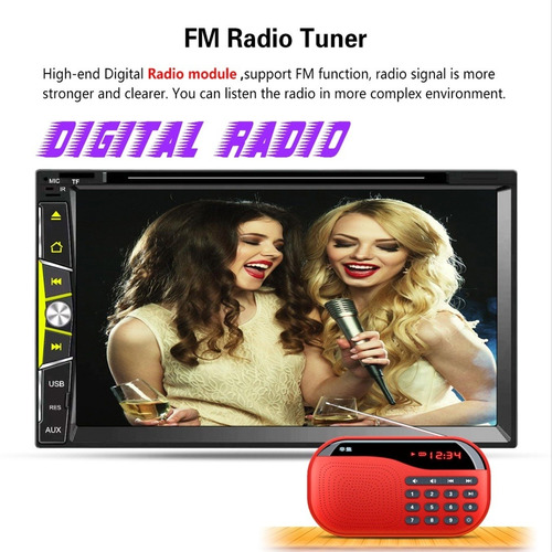 Dvd Vehiculo 6902 Full Hd 7 Doble Din Multimedia Cd
