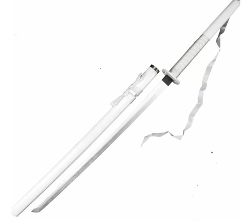 Katana Espada Japonesa Samurai Blanco Invierno Hoja De Acero