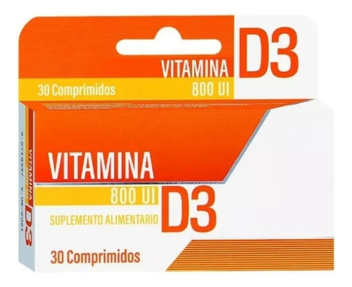 Vitamina D3 800 Ui. 30 Comprimidos. (colecalciferol) 