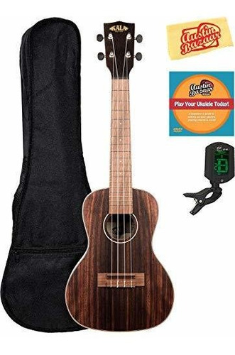 Kala Kaeby Rayas Ebano Guitarra Electroacustica Ukelele Pa