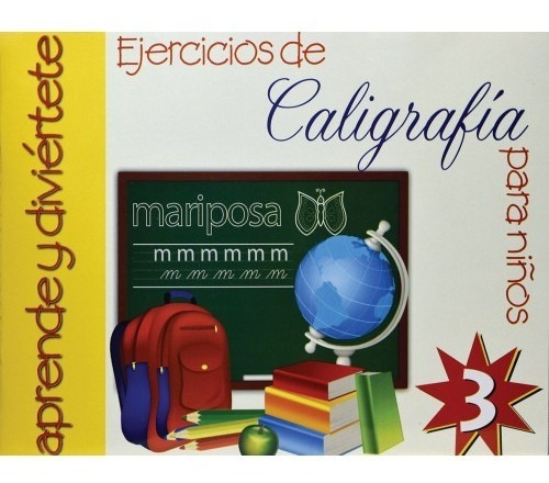 3 Libros De Ejercicios Caligrafía 1, 2 Y 3 C/ 64 Páginas C/u