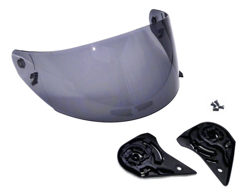 Kit Reparo + Viseira Fumê Capacete Norisk Ff391 Polivisor