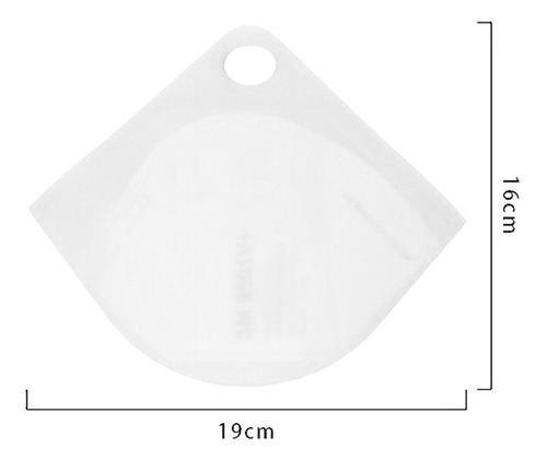 Imagen 4 de 9 de Kn95 Porta Cubrebocas Estuche Silicon Mascarilla Case Blanco
