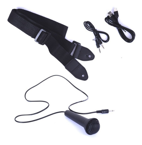 Imagen 4 de 4 de Kids Keytar 37 Notas Negro Recargable