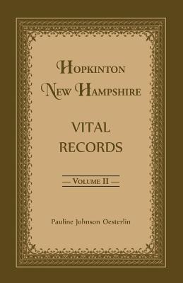 Libro Hopkinton, New Hampshire, Vital Records, Volume 2 -...