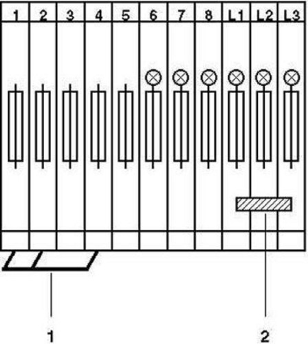 Borne Fusible Doble Piso Ukk 5-hesi (5x20) Phoenix 3007204