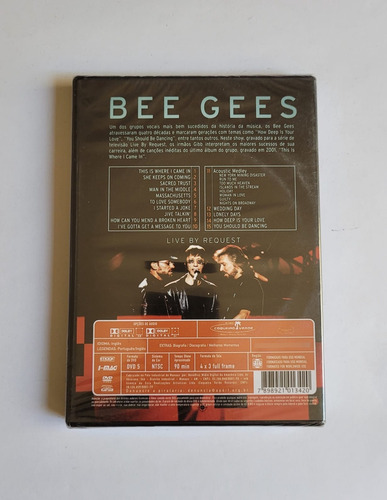 Bee Gees - Live By Request - Dvd (lacrado)