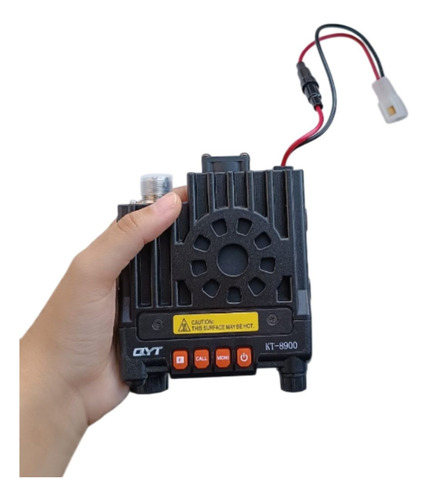 7 Rádio Base Comunicador 20km Qyt8900 Uhf Vhf 200 Canal 25w