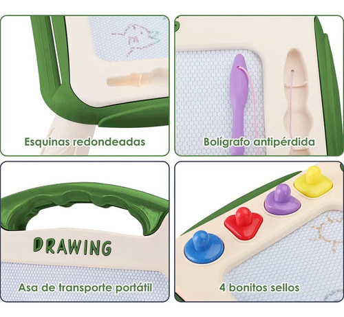 F Tablero De Dibujo Magnético De Escritura Borrable Para