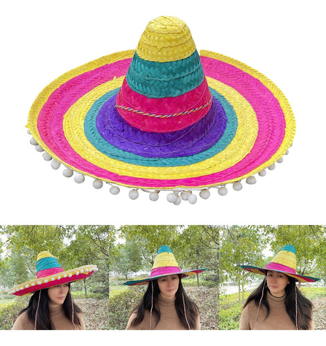 2025 (b) Sombrero Mexicano Sombrero De Paja Sombrero Fiest