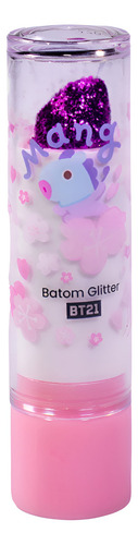 Batom Cremoso Com Glitter Bt21 Cor Mangs Flowers