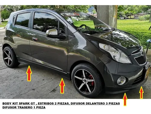 Spark Gt Body Kit Accesorios Chevrolet Difusores Estribos