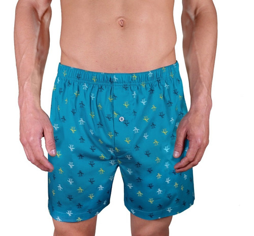 Boxer Popelina Estampada Original Penguin