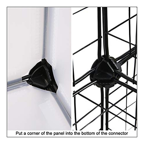 24 Conectores De Plástico Con Forma De Cubo De Alambre De C&