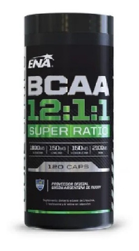 Imagen 4 de 6 de Bcaa 12:1:1 Ena Sport 120 Comprimidos Mundo Gym Combo X 3 Un