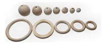 Comprar 100 Bolitas Esferas De Madera 35mm Varias Artesanías Insumos