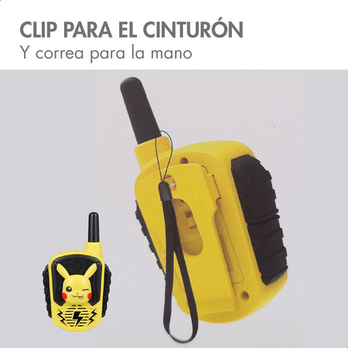 Radios Walkie Talkies Pokemon Pikachu Pk-207 Amarillo
