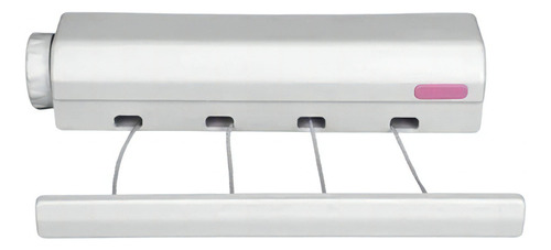 Tender De Pared 4 Hilos - Extensible Retractil Enrollable Color Blanco