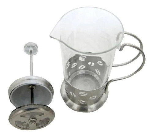 Cafeteira Francesa Inox Maquina De Cafe 350ml Em Vidro