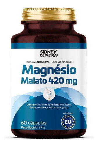 Magnesio Malato 60 Capsulas Importado
