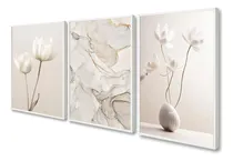 Comprar Quadros Decorativos Luxo Sala Abstrato Flores Orquídea Boho 