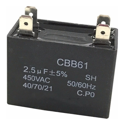 Capacitor 1.5 Mf Para Ventilador Aire Acondicionado 