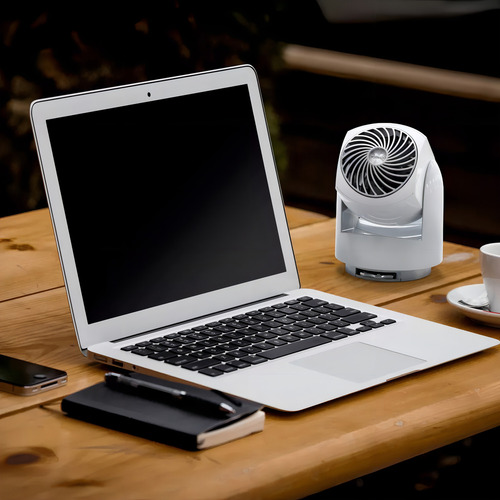 Ventilador Personal Vornado Flippi V6 2 Velocidades Cantidad De Aspas 3 Estructura Blanco Aspas Ocultas Diámetro 125 Frecuencia 60 Material De Las Aspas Plástico