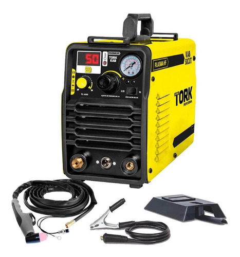 Inversor De Corte Plasma Super Tork Hf Kab 50 Pl 8050 220v Cor Amarelo Frequência 60Hz