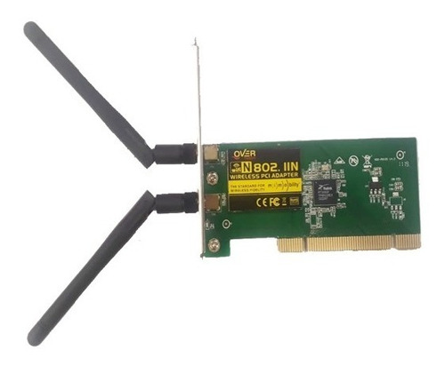 Placa De Red Pci Wifi 2 Antenas Overtech Og-wn671n1